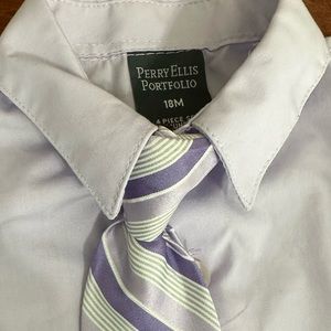 Perry Ellis Infant Boys Button down with tie